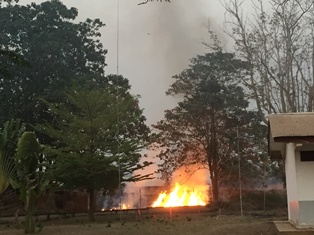 fire near the antenna-P